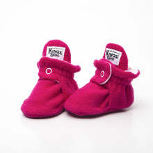 Fleece Classic Fuchsia Baby Booties