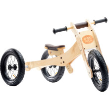 Trybike Laufrad 4-in-1 - Holz Edition (braun)