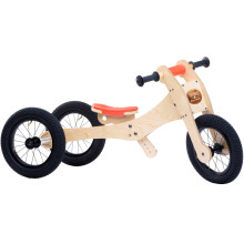 Trybike Laufrad 4-in-1 - Holz Edition (orange)